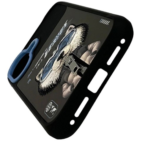 Etui Nimmy Cool&Cute 2.0 Wolf na iPhone 17 - czarne