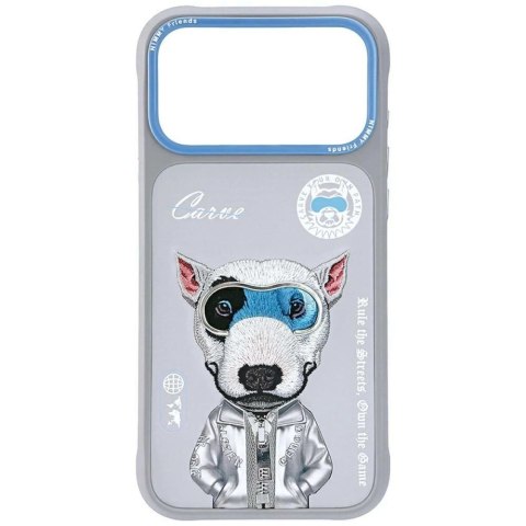 Etui Nimmy Cool&Cute 2.0 nag na iPhone 17 Pro - szare