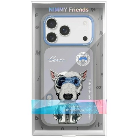 Etui Nimmy Cool&Cute 2.0 nag na iPhone 17 Pro - szare