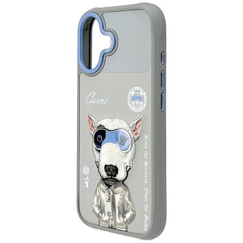 Etui Nimmy Cool&Cute 2.0 nag na iPhone 17 - szare