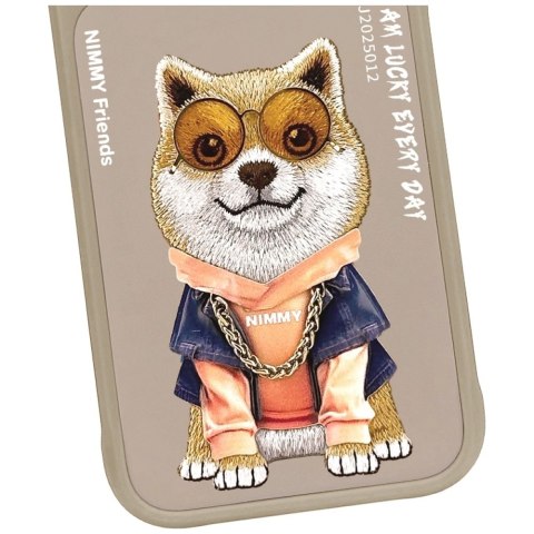 Etui Nimmy Glasses Cool nag na iPhone 17 Pro - beżowe