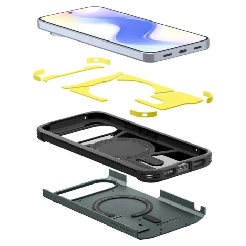 Etui Spigen Tough Armor Mag MagSafe na Google Pixel 10 Pro XL - zielone