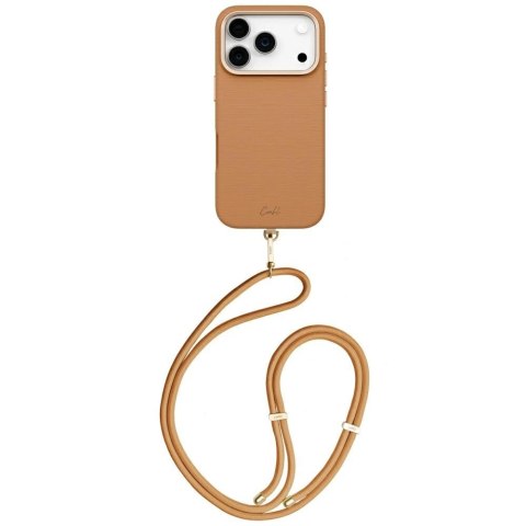 Etui UNIQ Coehl Mirelle na iPhone 17 Pro Magnetic Charging - brązowe