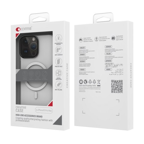 Comma nakładka Hard Jacket Mag do iPhone 15 Plus przeźroczysta antybakteryjna Comma nakładka Hard Jacket Mag do iPhone 15 Plus przeźroczysta antybakteryjna