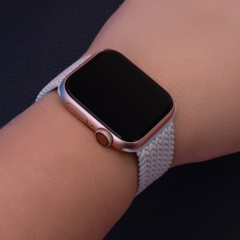 Pasek elastyczny L do Apple Watch 38/40/41 mm dł. 155 mm jasno szary Pasek elastyczny L do Apple Watch 38/40/41 mm dł. 155 mm jasno szary