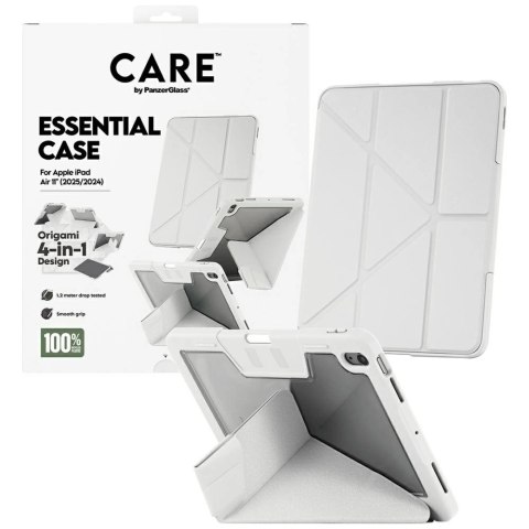 Etui Care by PanzerGlass Y fold do iPad Air 11" 2025 (7 gen.) / iPad Air 11" 2024 (6 gen.) - jasnoszare