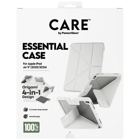 Etui Care by PanzerGlass Y fold do iPad Air 11" 2025 (7 gen.) / iPad Air 11" 2024 (6 gen.) - jasnoszare