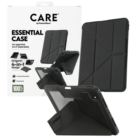 Etui Care by PanzerGlass Y fold do iPad Pro 11" 2025 / 2024 - czarne