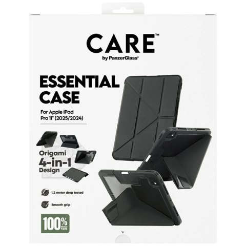 Etui Care by PanzerGlass Y fold do iPad Pro 11" 2025 / 2024 - czarne
