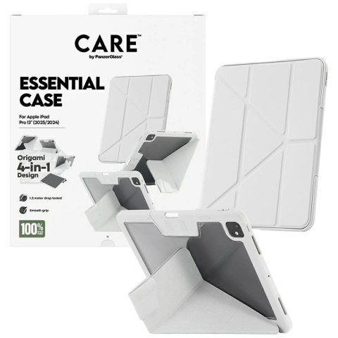 Etui Care by PanzerGlass Y fold do iPad Pro 13" 2024 / 2025 - jasnoszare