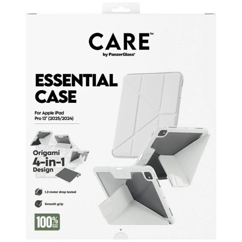 Etui Care by PanzerGlass Y fold do iPad Pro 13" 2024 / 2025 - jasnoszare