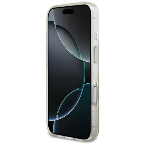 Etui Guess IML Glitter Pearl Strap MagSafe do iPhone 17 Pro - przezroczyste