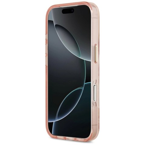 Etui Guess Jungle Tonal Triangle MagSafe do iPhone 17 Pro Max - różowe