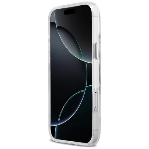 Etui Guess Metal Outline MagSafe do iPhone 17 Pro Max - srebrne