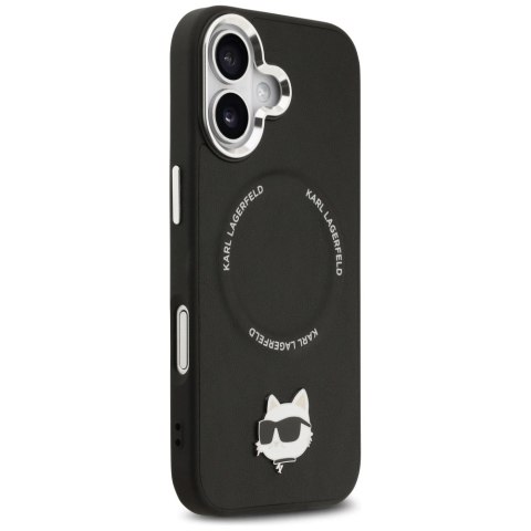 Etui Karl Lagerfeld Choupette Pin MagSafe do iPhone 17 - czarne