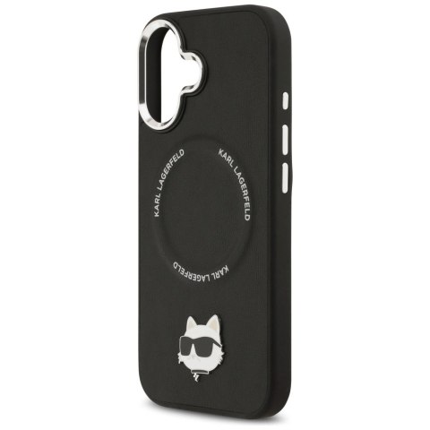 Etui Karl Lagerfeld Choupette Pin MagSafe do iPhone 17 - czarne