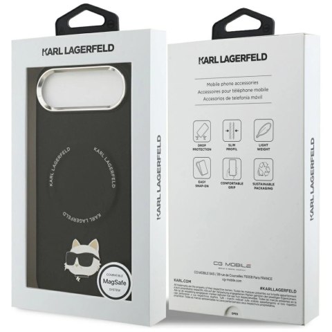 Etui Karl Lagerfeld Choupette Pin MagSafe do iPhone Air czarne