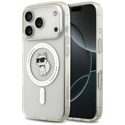 Etui Karl Lagerfeld IML Choupette MagSafe do iPhone 17 Pro Max - przezroczyste