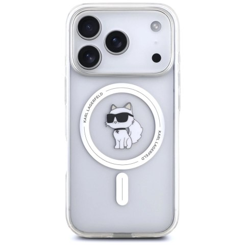 Etui Karl Lagerfeld IML Choupette MagSafe do iPhone 17 Pro Max - przezroczyste
