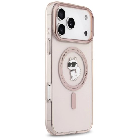 Etui Karl Lagerfeld IML Choupette MagSafe do iPhone 17 Pro Max - różowe