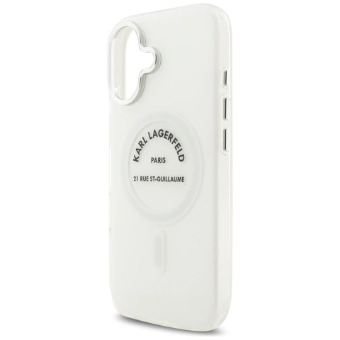 Etui Karl Lagerfeld IML Karl RSG Logo MagSafe do iPhone 17 - przezroczyste