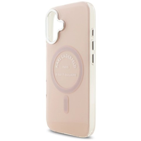 Etui Karl Lagerfeld IML Karl RSG Logo MagSafe do iPhone 17 - różowe