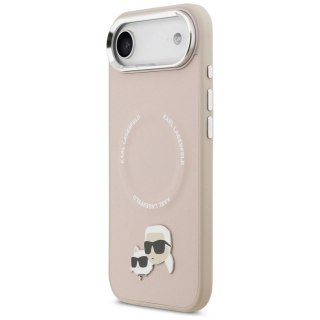 Etui Karl Lagerfeld Karl & Choupette Pins MagSafe do iPhone Air różowe