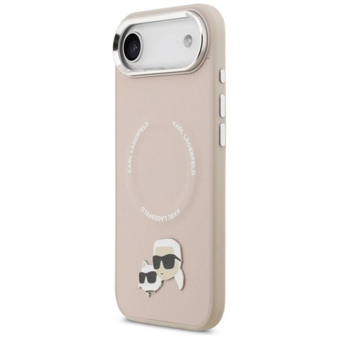 Etui Karl Lagerfeld Karl & Choupette Pins MagSafe do iPhone Air różowe