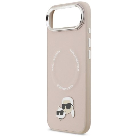 Etui Karl Lagerfeld Karl & Choupette Pins MagSafe do iPhone Air różowe