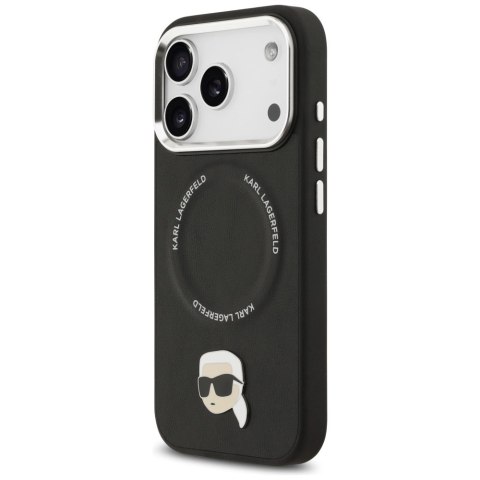 Etui Karl Lagerfeld Karl Pin MagSafe do iPhone 17 Pro Max - czarne