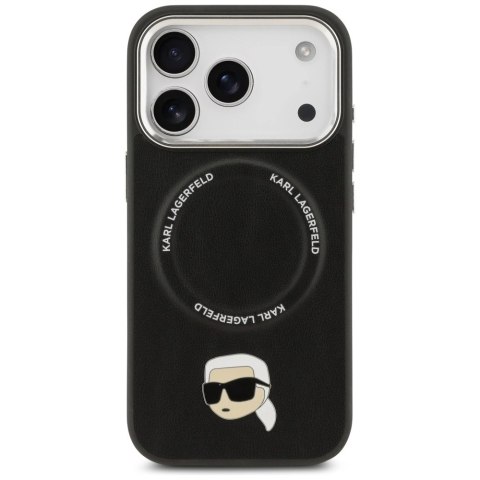 Etui Karl Lagerfeld Karl Pin MagSafe do iPhone 17 Pro Max - czarne