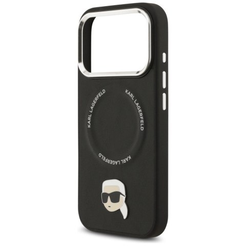 Etui Karl Lagerfeld Karl Pin MagSafe do iPhone 17 Pro Max - czarne