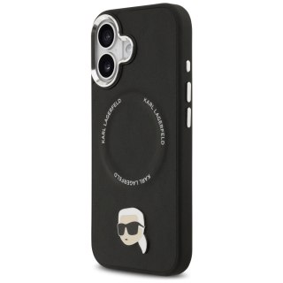 Etui Karl Lagerfeld Karl Pin MagSafe do iPhone 17 - czarne