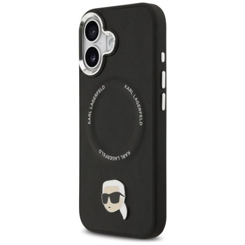 Etui Karl Lagerfeld Karl Pin MagSafe do iPhone 17 - czarne