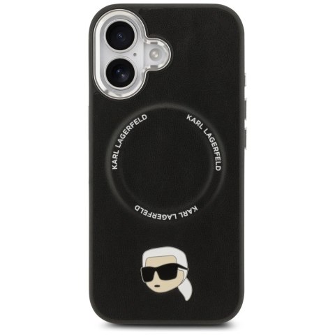Etui Karl Lagerfeld Karl Pin MagSafe do iPhone 17 - czarne