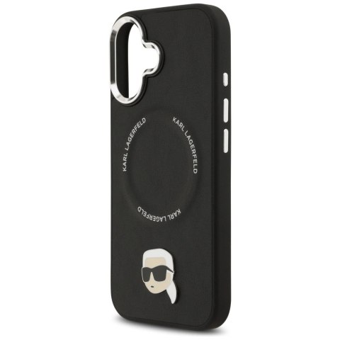 Etui Karl Lagerfeld Karl Pin MagSafe do iPhone 17 - czarne