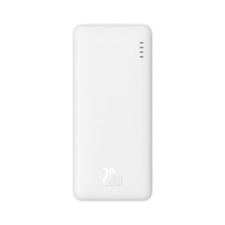 Powerbank Baseus Airpow 20W 10000mAh z kablem Baseus Simple Series USB-A - USB-C 30 cm - biały