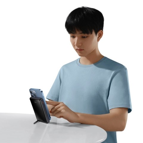 Powerbank Baseus Magnetic Bracket 10000mAh 20W z MagSafe - ciemnoniebieski + kabel USB-C 60W 0.5m