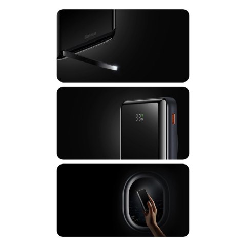 Powerbank Baseus Magnetic Bracket 10000mAh 20W z MagSafe - ciemnoniebieski + kabel USB-C 60W 0.5m