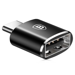 Adapter Baseus Mini przejściówka z USB-A na USB-C OTG - czarny