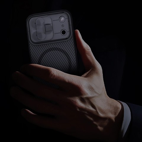 CamShield Pro Magnetic Case IP17 Pro Transparent black CamShield Pro Magnetic Case IP17 Pro Transparent black