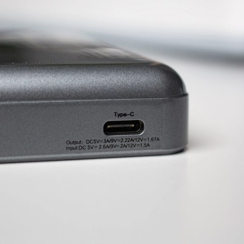 Dudao TGK1 powerbank z ładowarką bezprzewodową MagSafe 20W 10000mAh czarny (TGK1-czarny)