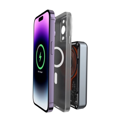 Dudao TGK1 powerbank z ładowarką bezprzewodową MagSafe 20W 10000mAh czarny (TGK1-czarny)