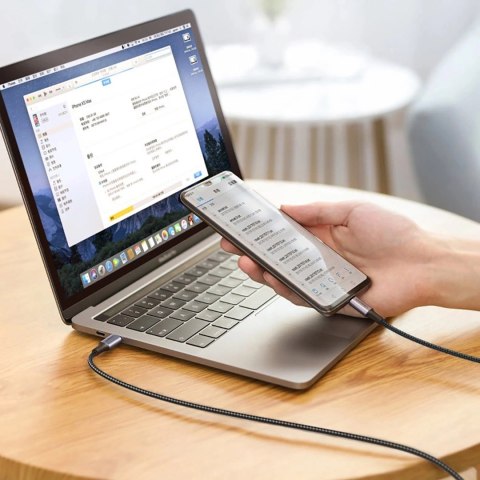 Kabel Ugreen US316 70428 USB-C - USB-C PD QC FCP 100W 5A 480Mb/s 1.5m - szary