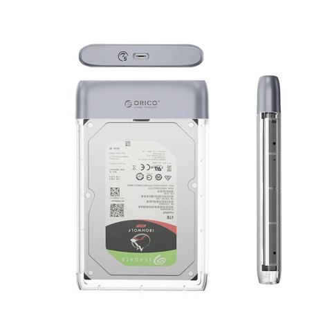 Kieszeń dyskowa Orico TX25C3 2,5" HDD/SSD USB-C 5Gb/s - przezroczysta