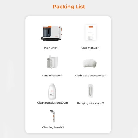 Odkurzacz piorący UWANT B200-SE 12000Pa 450W czyszczenie parowe - biały