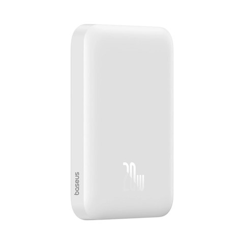 Powerbank Baseus Magnetic Mini Air PPCXM06A 6000mAh 20W z kablem Simple Series USB-C - biały
