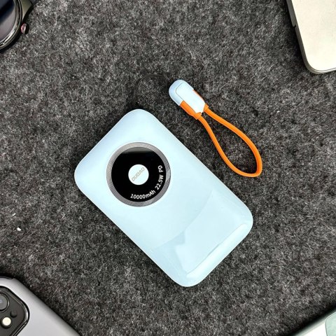 Powerbank Dudao K21 Mini 10000mAh 22.5W USB-A / USB-C - niebieski