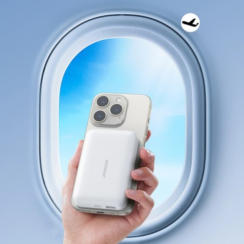 Powerbank Joyroom JR-W020 20W 10000mAh MagSafe + kabel USB-C - USB-C 0.25m - biały