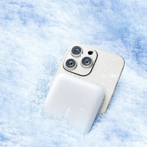 Powerbank Joyroom JR-W020 20W 10000mAh MagSafe + kabel USB-C - USB-C 0.25m - biały